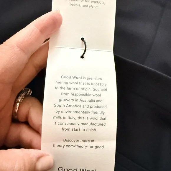 Theory Women’s Navy trousers US 14 - Picture 4 of 6